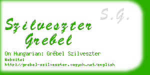 szilveszter grebel business card